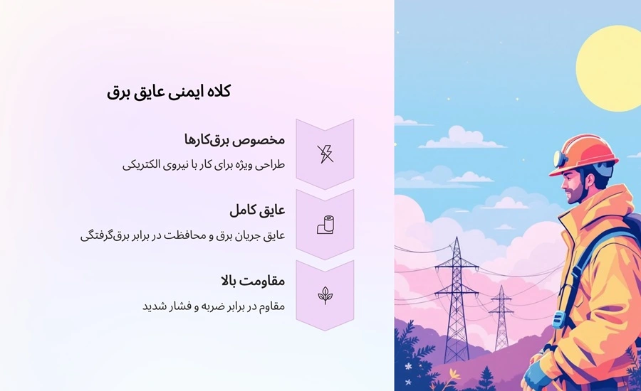 کلاه ایمنی عایق برق؛ مخصوص برق کارها