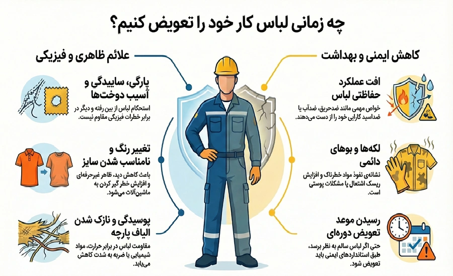 بهترین زمان عوض کردن لباس کار